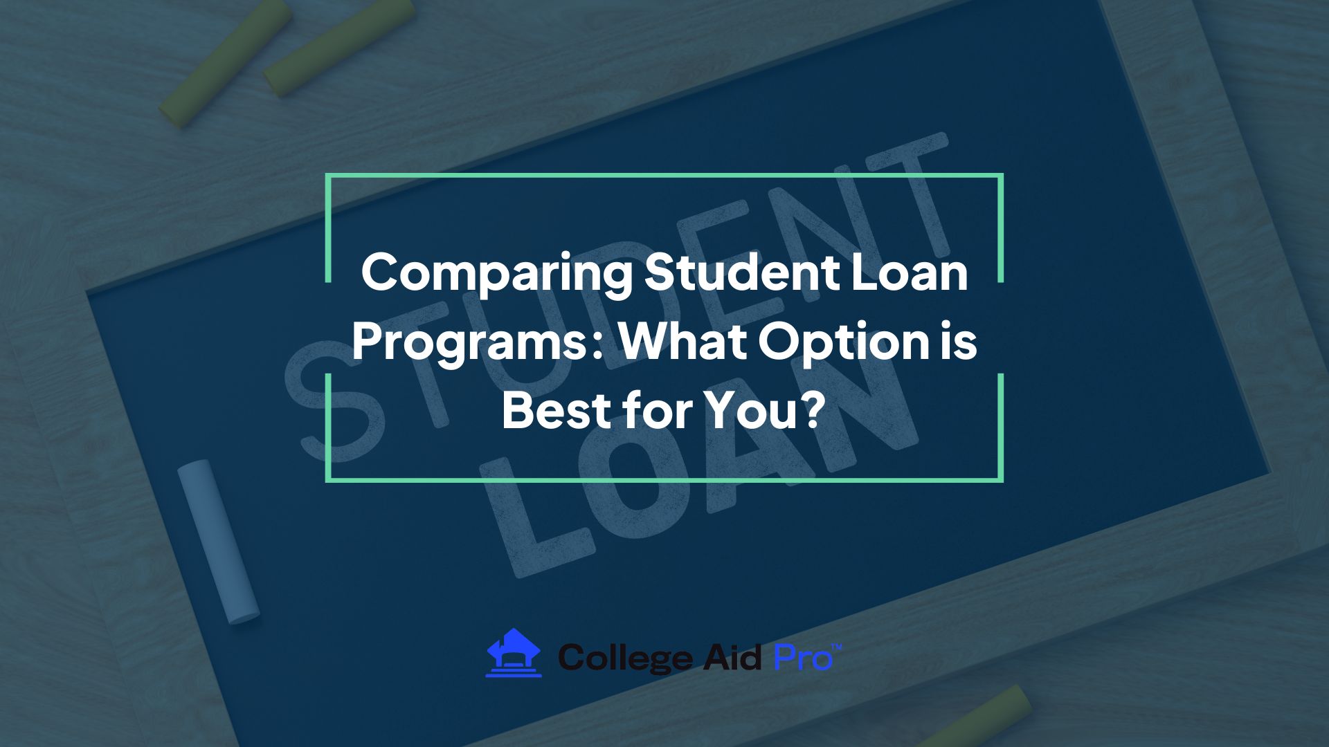 student loan program options