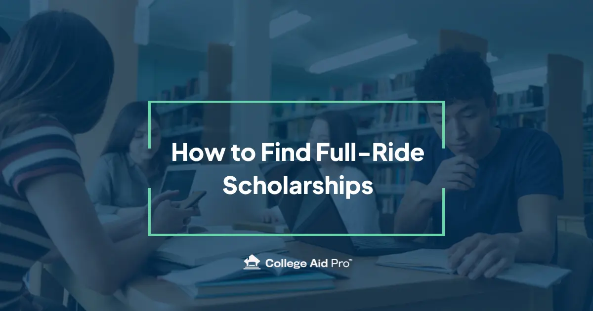 find full ride scholarships