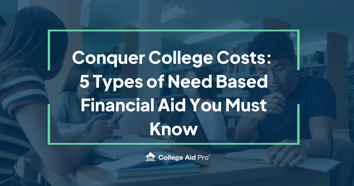 need based financial aid