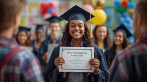 student winning a private scholarship