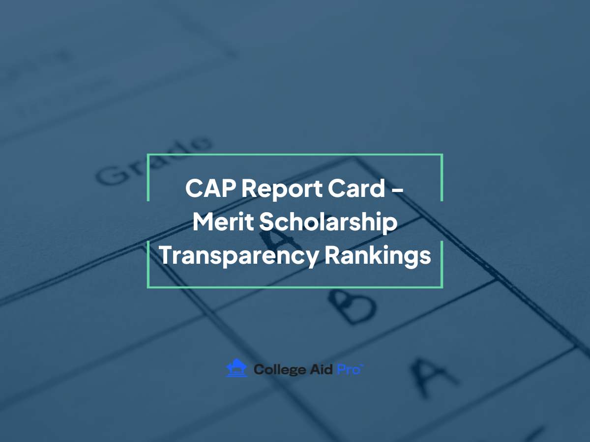 report card grades for transparency in college funding