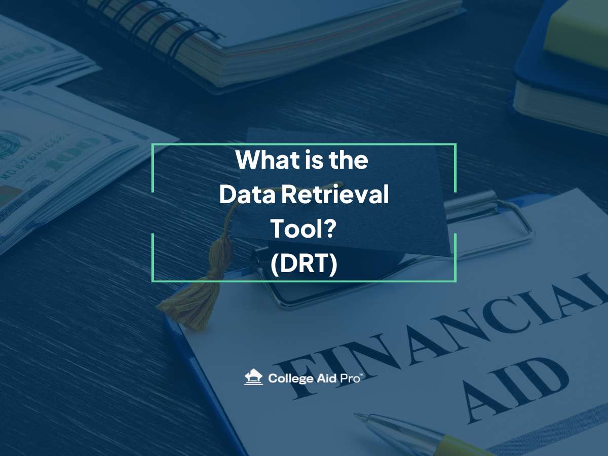 financial aid form that uses the data retrieval tool