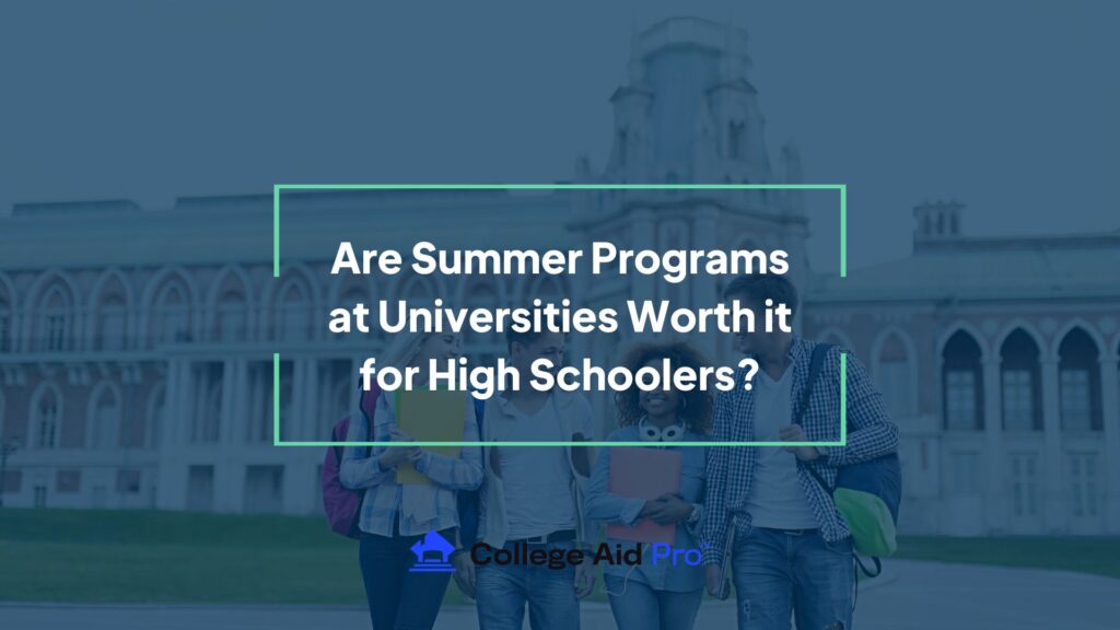 high schoolers at a university summer programs
