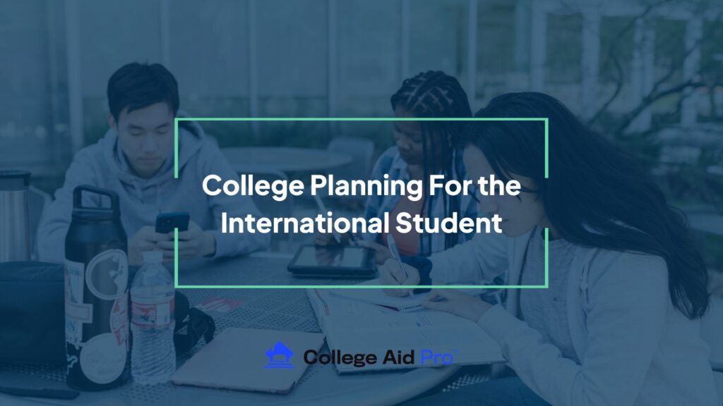international students planning for college