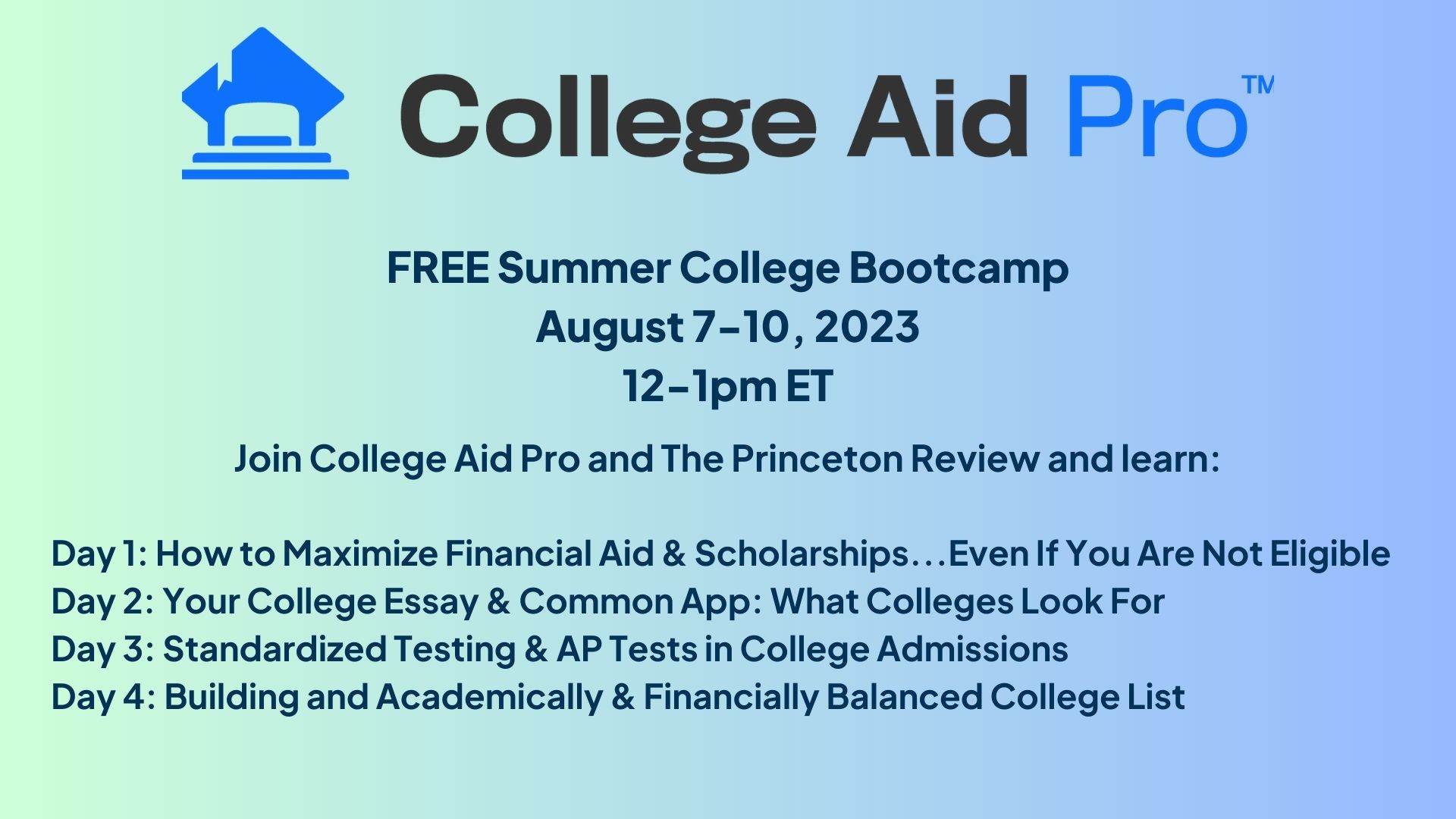 Summer bootcamp ad