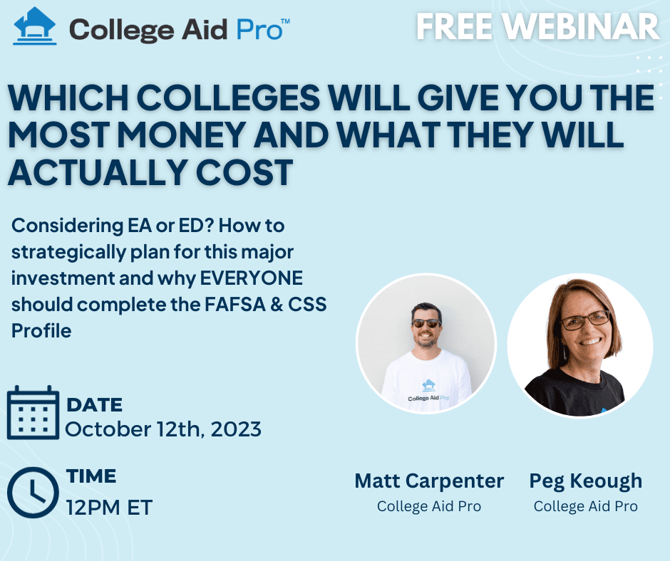 10.12.23 Webinar, which colleges give most money
