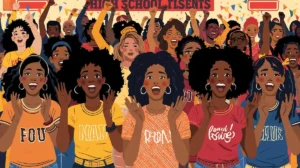 students at a pep rally, early action and early decision timeline