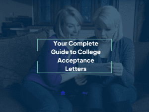 Mother and daughter reading a college acceptance letter