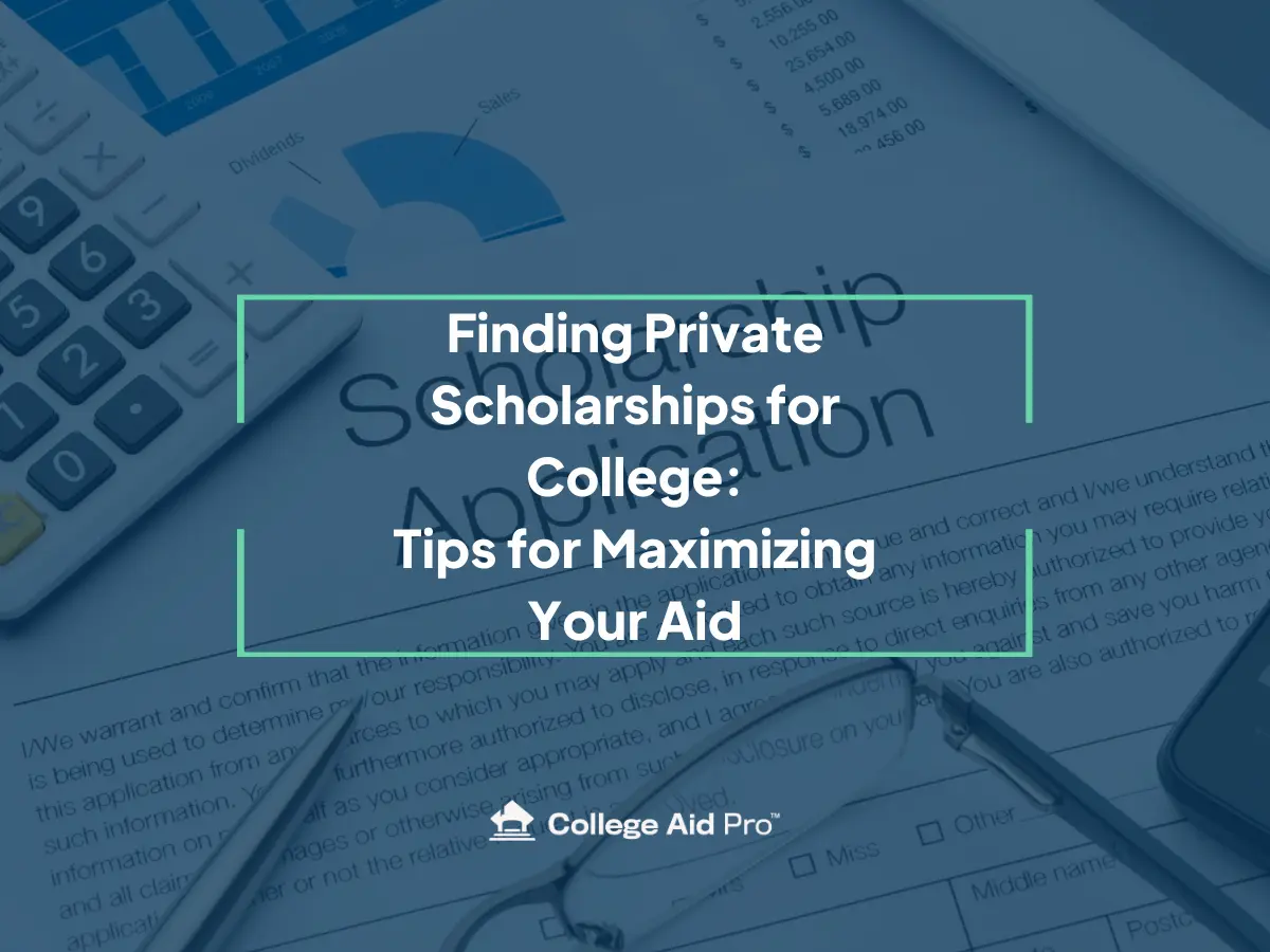 Finding Private Scholarships for College 1