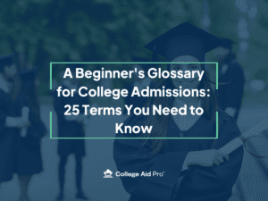 college admissions terms