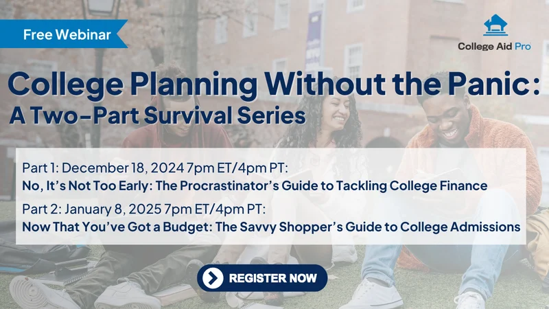 college planning webinar