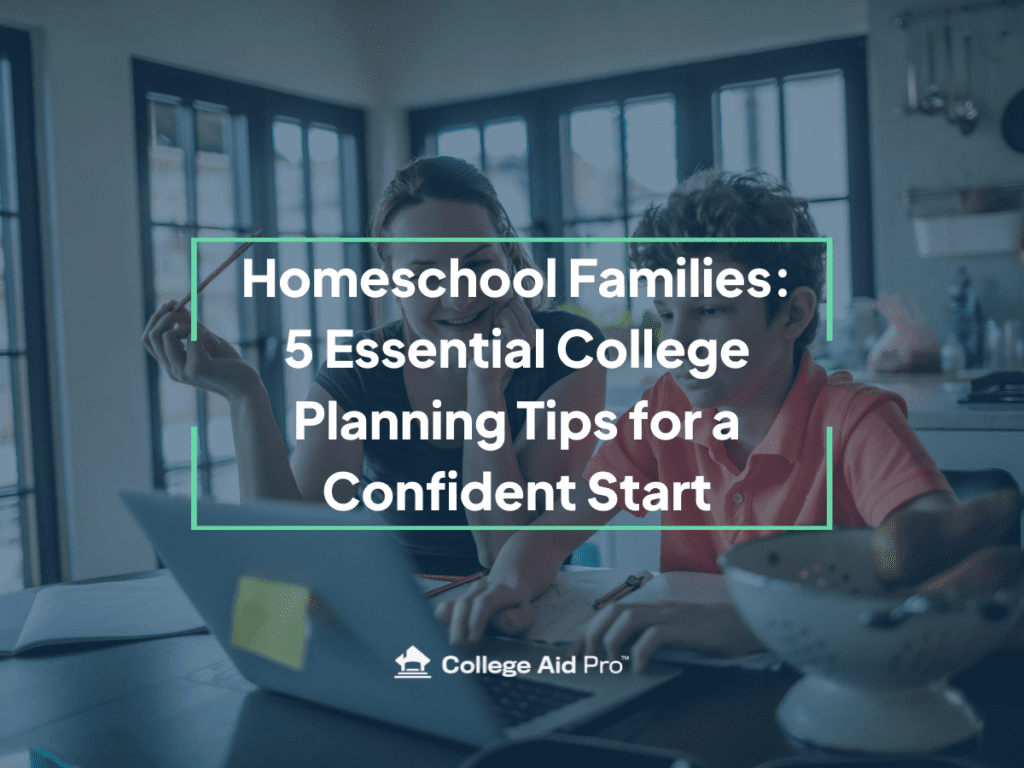 Homeschool, college planning