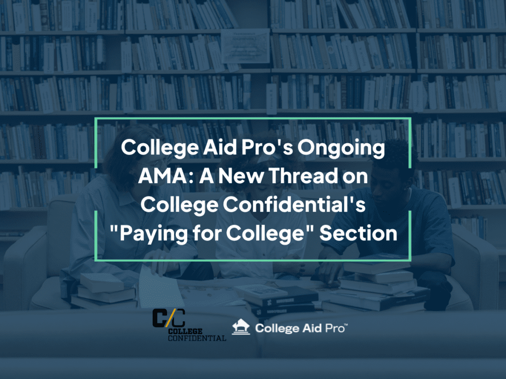 Paying for College, AMA Thread