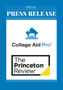 The Princeton Review, College Aid Pro , Press Release