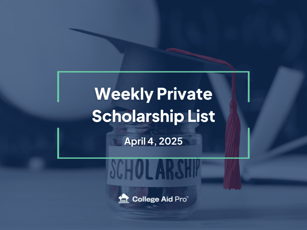 private scholarship, scholarship list