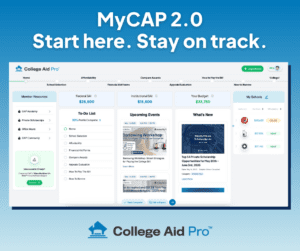 mycap 2.0 college search engine, college school selection, college list build