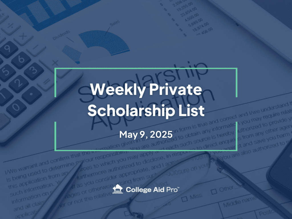 scholarship list, private scholarship