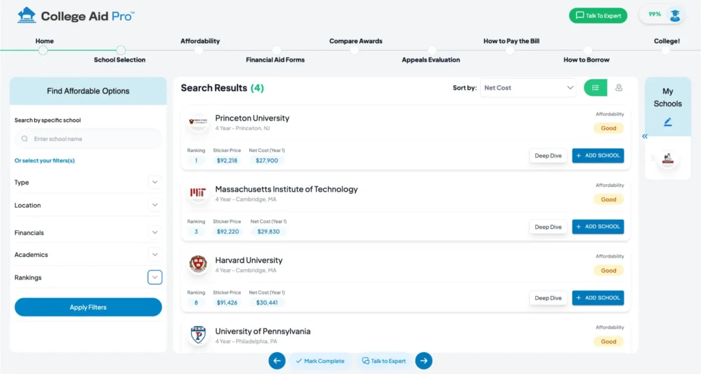 mycap scholarship search