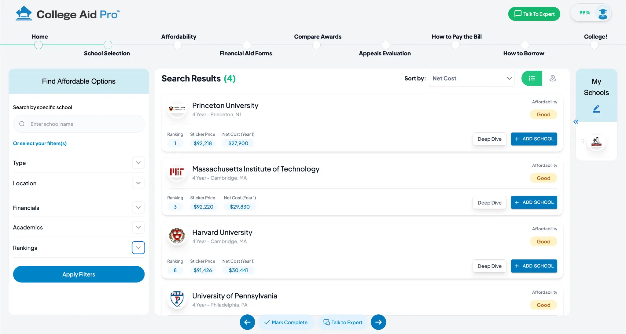 mycap scholarship search