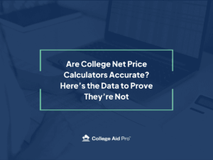 Counselors Coffee Talk 14 are college net price calculators accurate, net price calculator