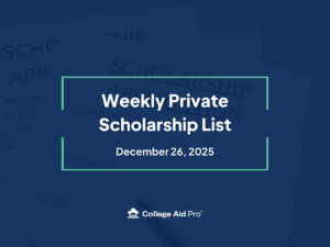 private scholarship, scholarship