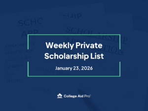private scholarship, scholarship