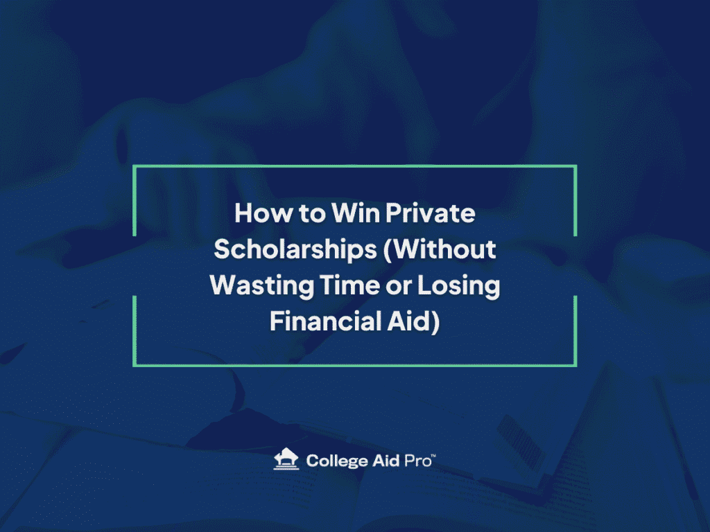 how to win private scholarships