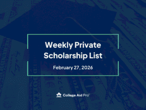 private scholarship, scholarship