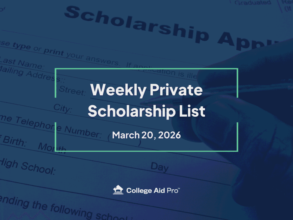 private scholarship, scholarship