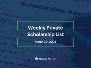 private scholarship, scholarship