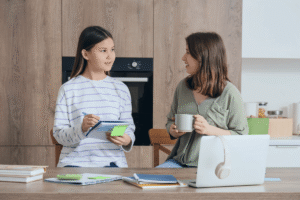 parent.student. taking notes
