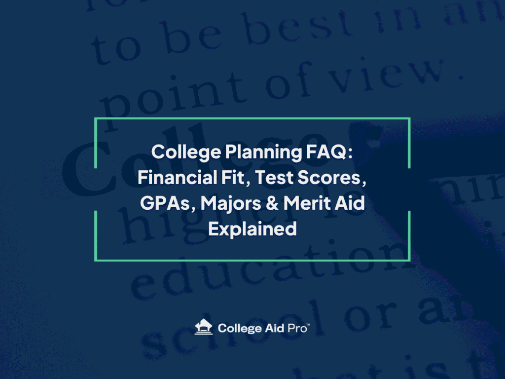 college planning FAQ