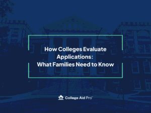 how colleges evaluate applications