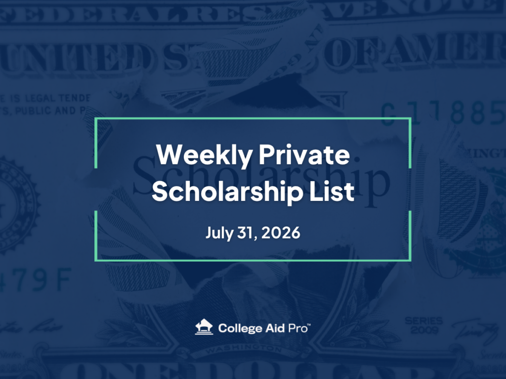 Top 15 Private Scholarship Opportunities for August 1st - 14th, 2026 1 Scholarships For Aug 1-14