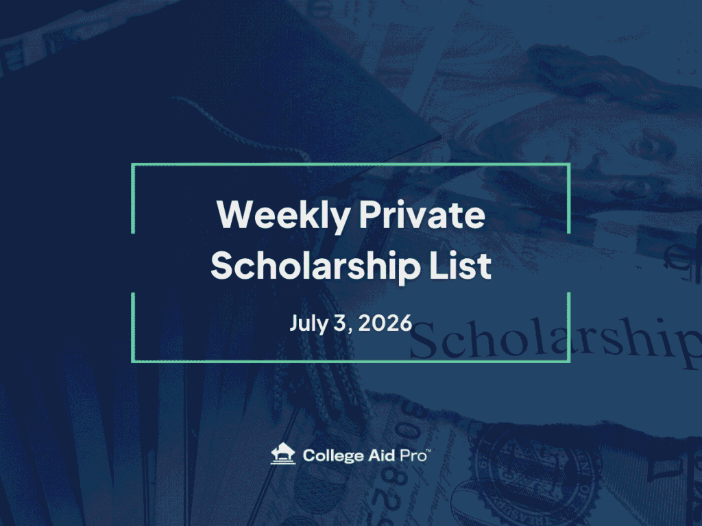 Top 17 Private Scholarship Opportunities for July 3rd - 17th, 2026 1 scholarship, private scholarship