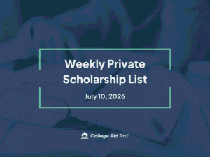 scholarship, private scholarship
