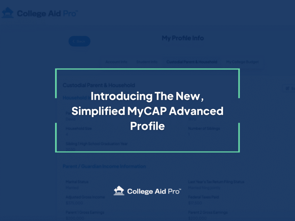 MyCAP, advanced profile