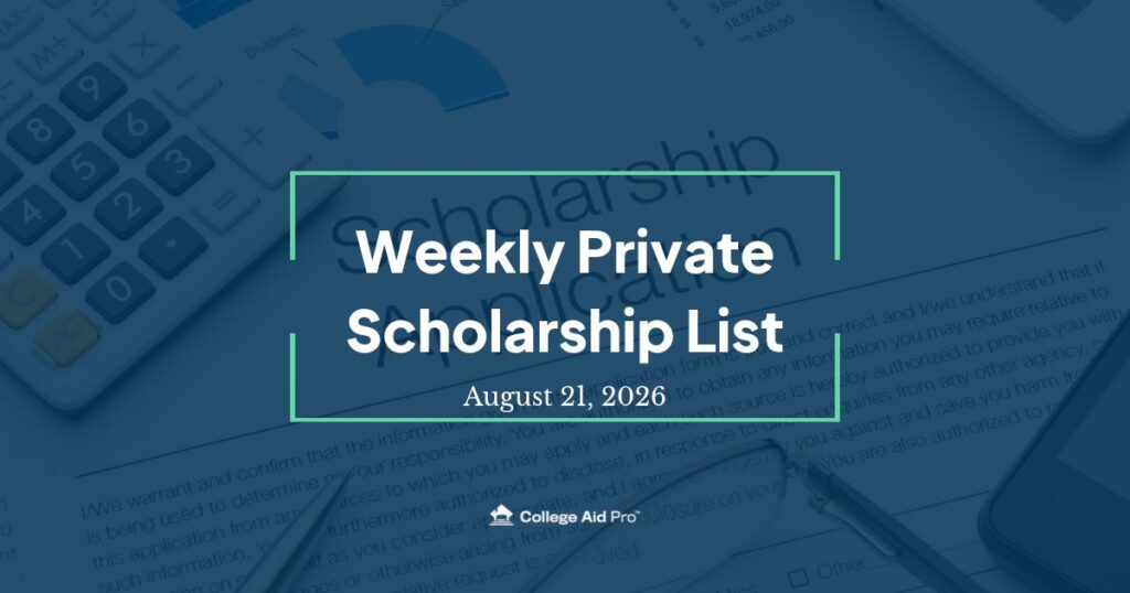 Private Scholarship Blog Cover